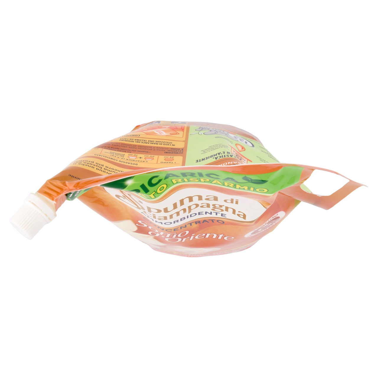 Spuma di Sciampagna Ammorbidente Concentrato Soffio d'Oriente Ecoricarica 1200 ml