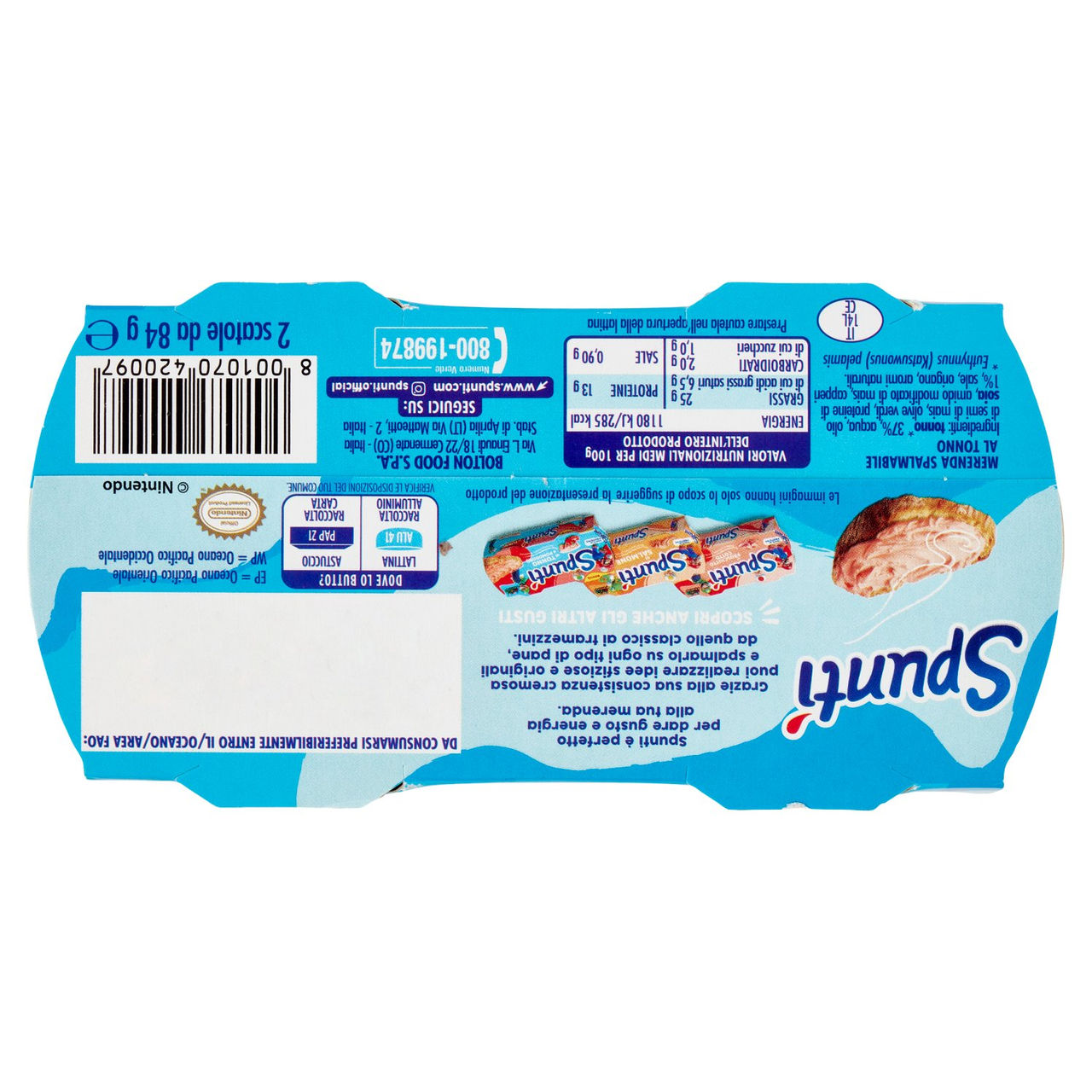 Spuntì al Tonno 2 x 84 g