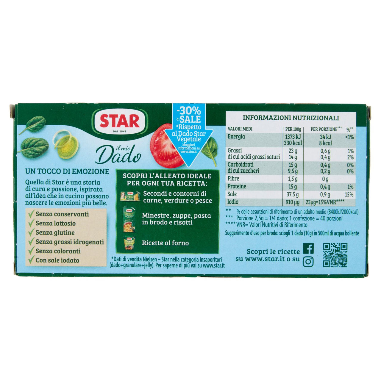 Star il mio Dado Vegetale -30% Sale# 10 Dadi 100 g