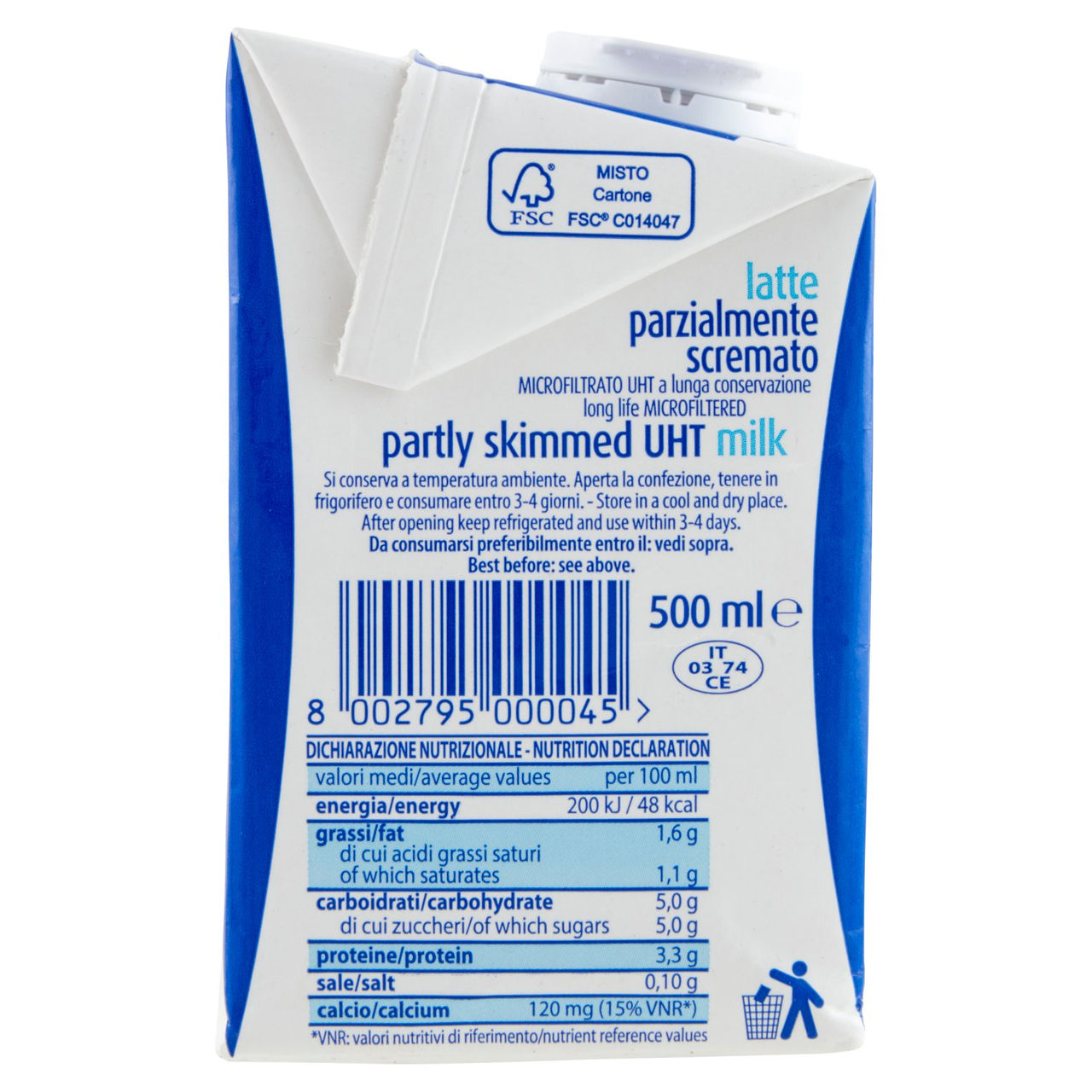 sterilgarda latte parzialmente scremato Microfiltrato 500 ml
