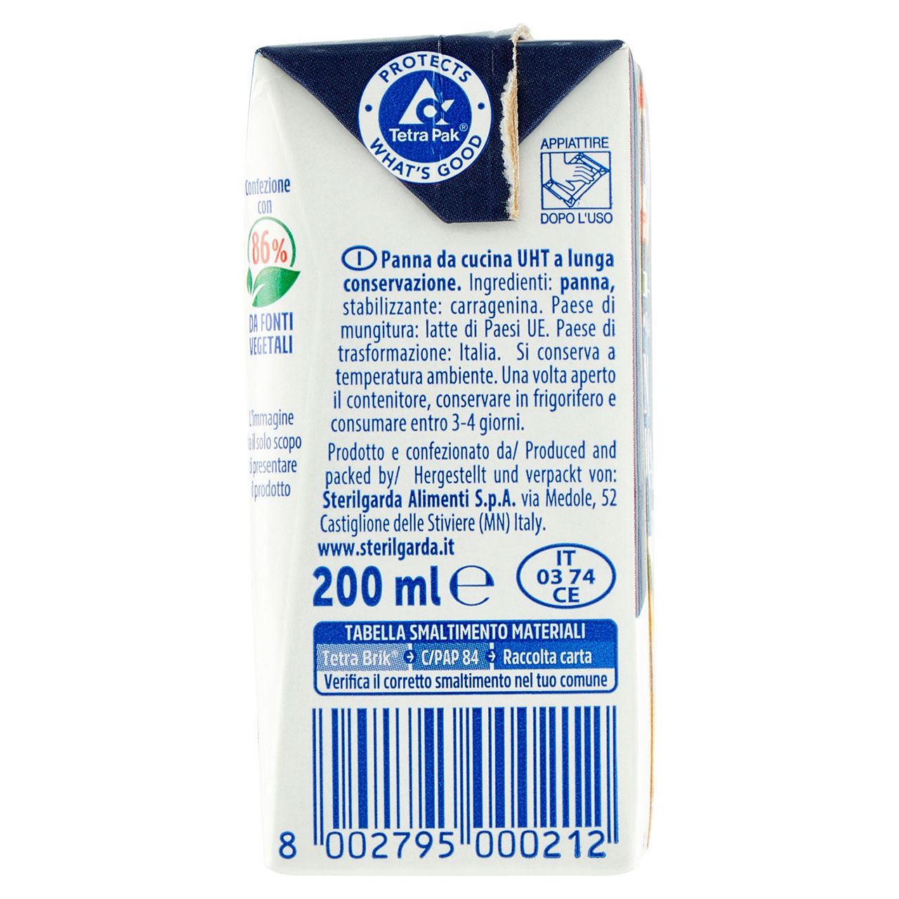 sterilgarda Panna da Cucina 200 ml