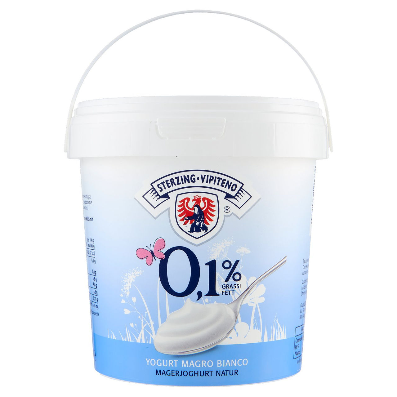 Sterzing Vipiteno 0,1% Grassi Yogurt Magro Bianco 1000 g