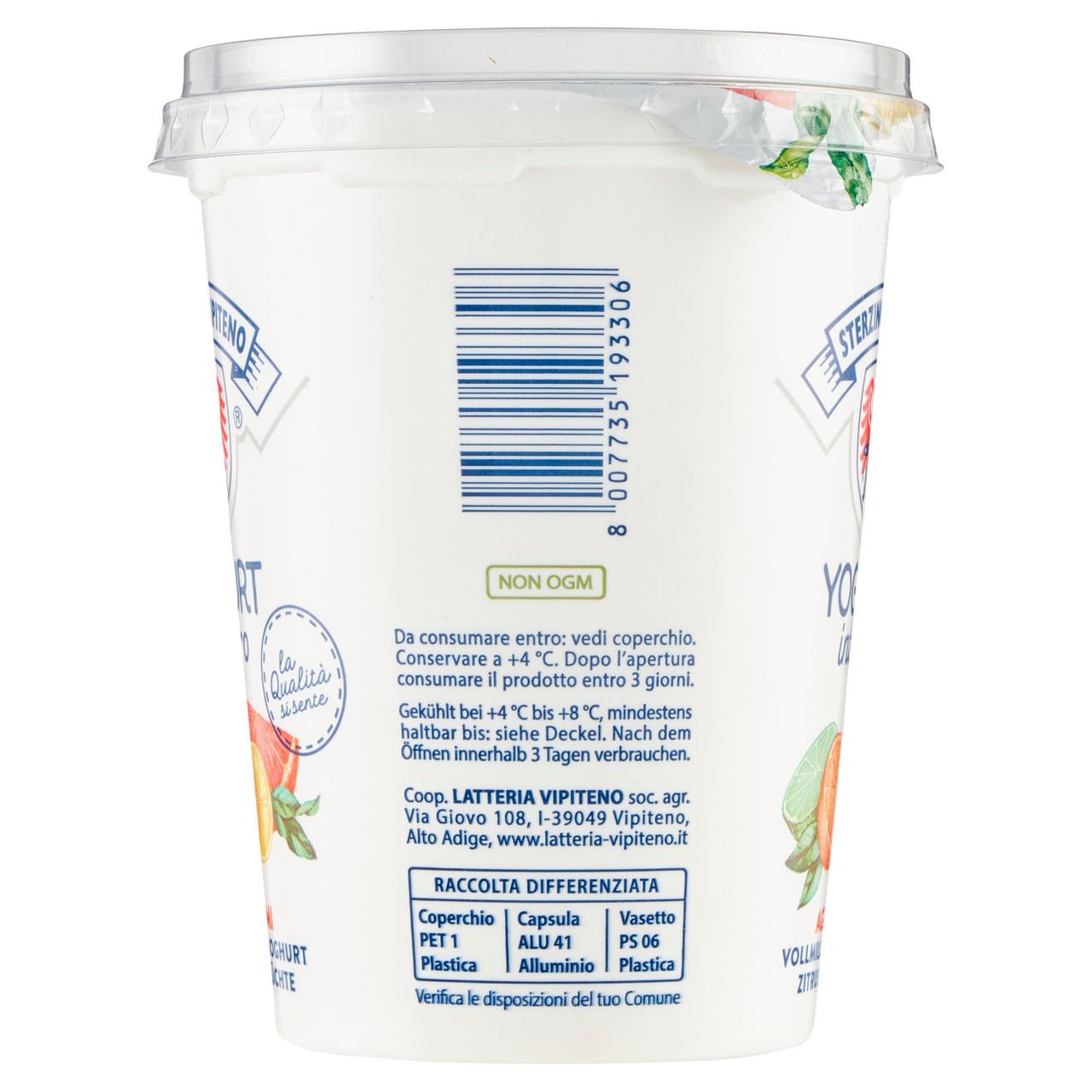 Sterzing Vipiteno Yogurt intero Agrumi 500 g