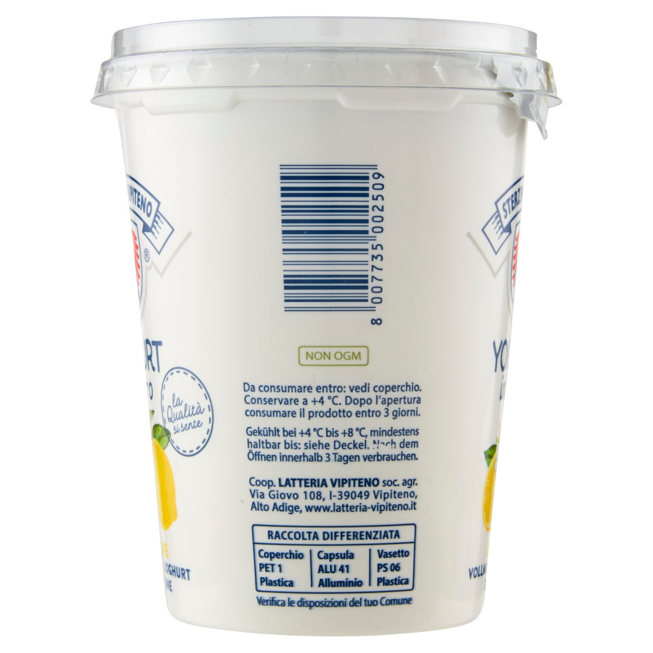 Sterzing Vipiteno Yogurt intero Limone 500 g