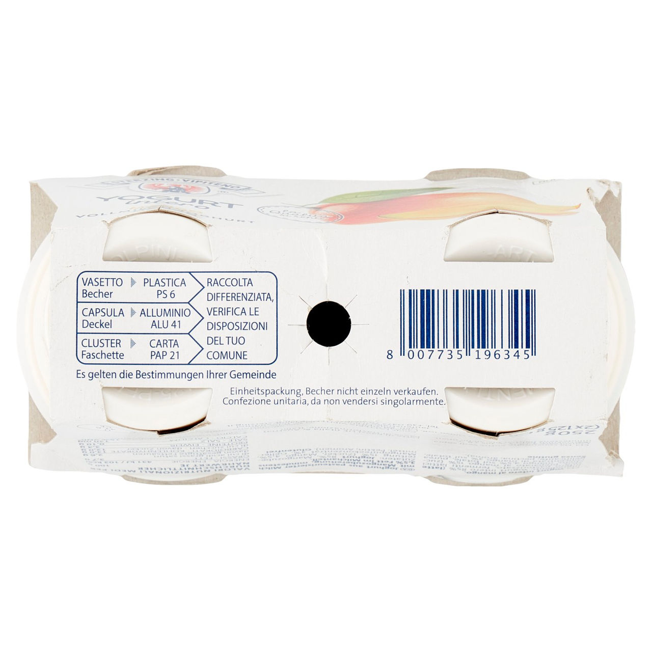 Sterzing Vipiteno Yogurt intero Mango 2 x 125 g