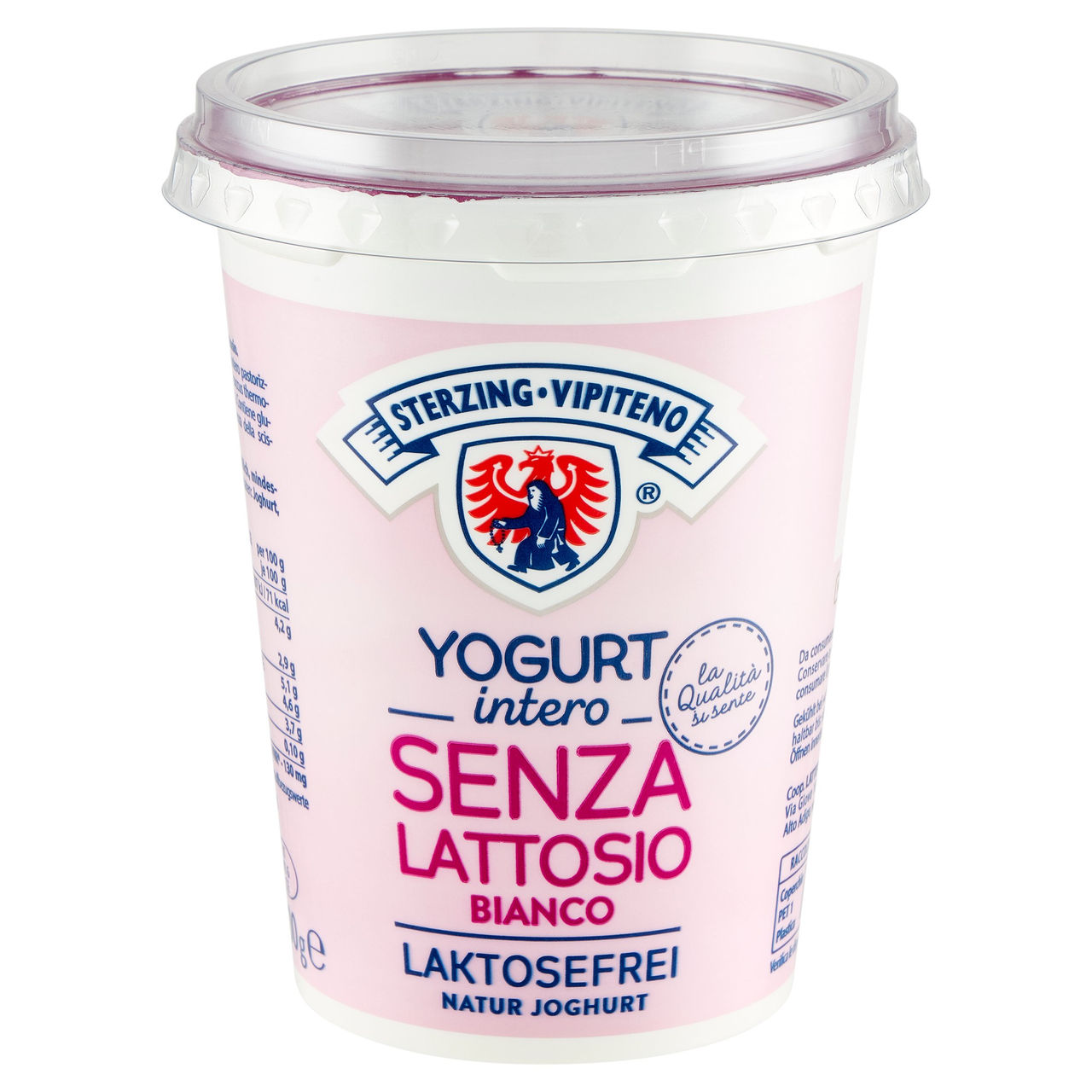 Sterzing Vipiteno Yogurt intero Senza Lattosio Bianco 500 g