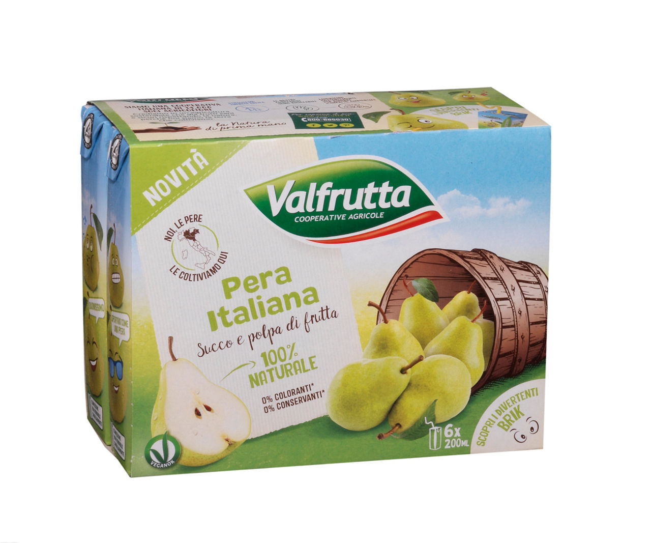 Succo e polpa di frutta Valfrutta pera conf. 200 ml x 6 pezzi