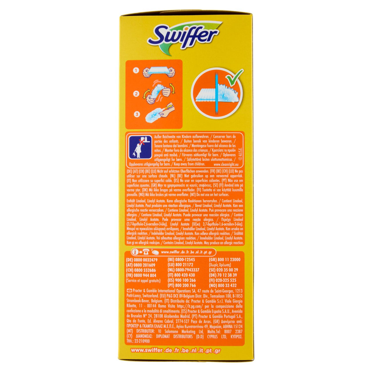 Swiffer Duster Cattura Polvere Clean & Fresh - Ricarica 9 Piumini per spolverare