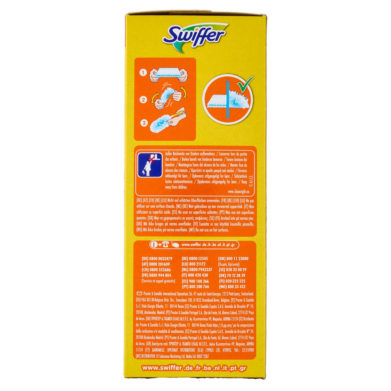 Swiffer Duster Cattura Polvere - Ricarica 14 Piumini per spolverare