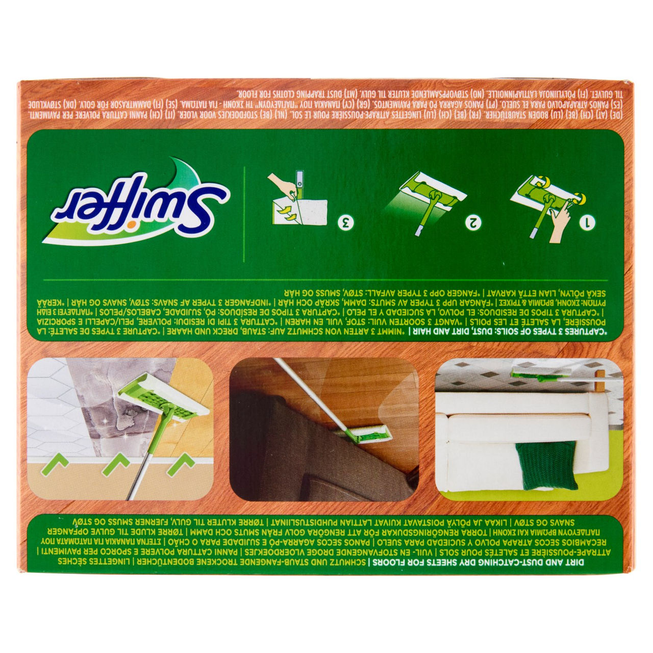 Swiffer Panni Catturapolvere per Scopa Swiffer Legno & Parquet - Ricarica 36 Panni