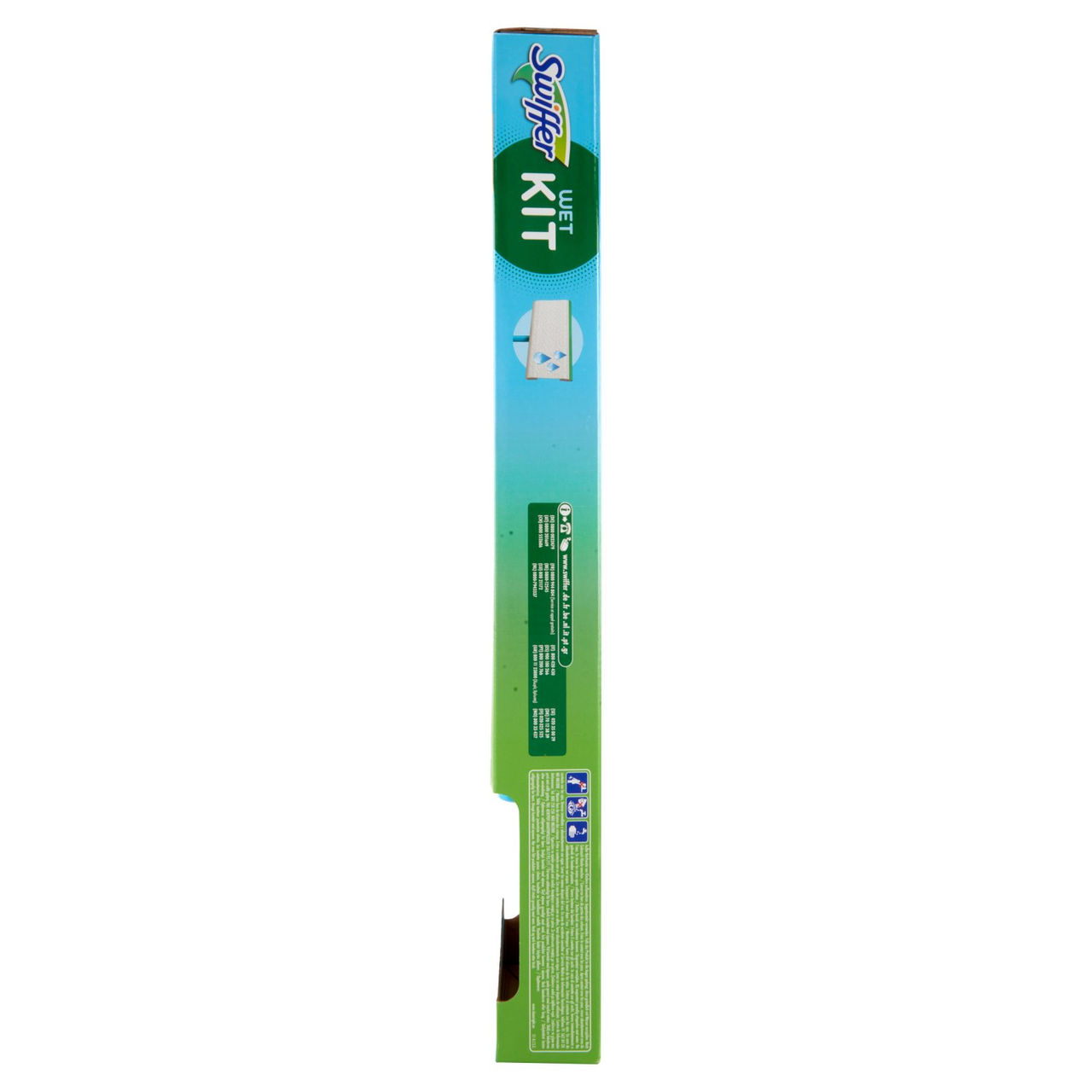 Swiffer Wet Kit - Scopa   6 Panni Umidi Lavapavimenti con Detersivo Pavimenti