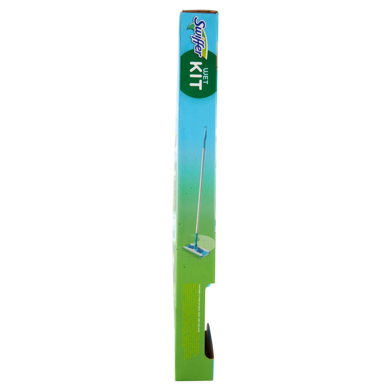 Swiffer Wet Kit - Scopa   6 Panni Umidi Lavapavimenti con Detersivo Pavimenti