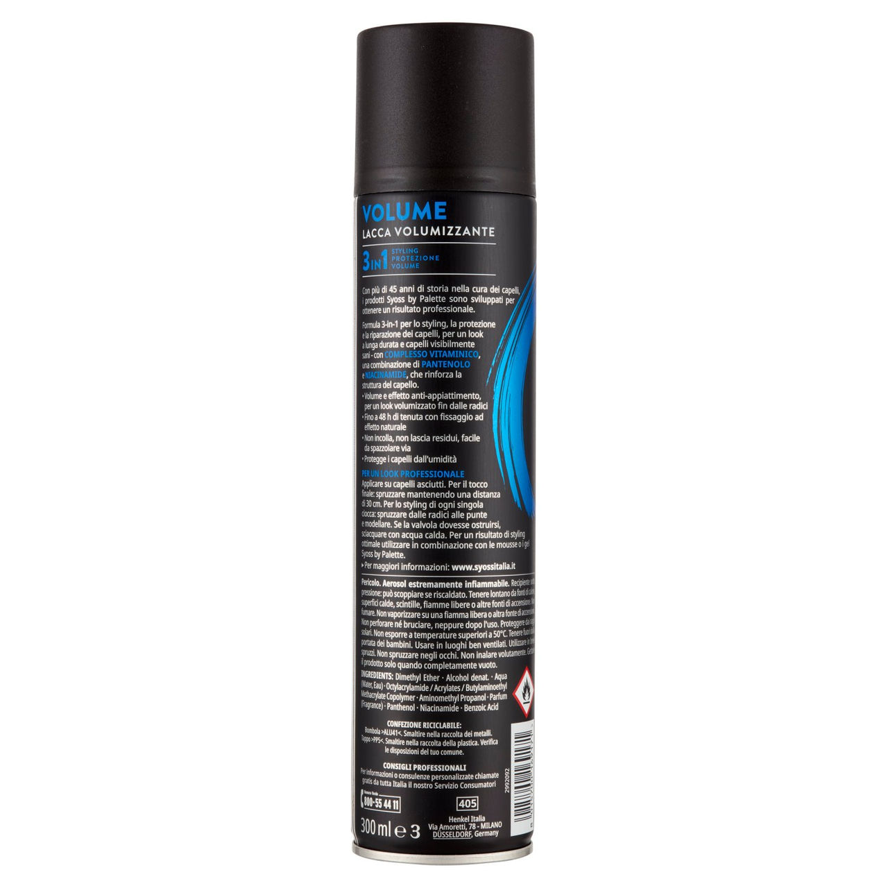 Syoss By Palette Volume Lacca Volumizzante 300 ml