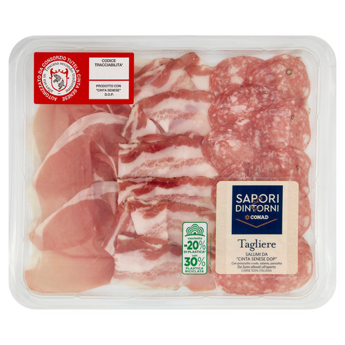 Tagliere Salumi da "Cinta Senese DOP" 0,080 kg Sapori & Dintorni Conad