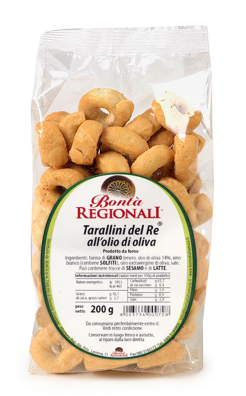Tarallini  all'olio di oliva 200 g