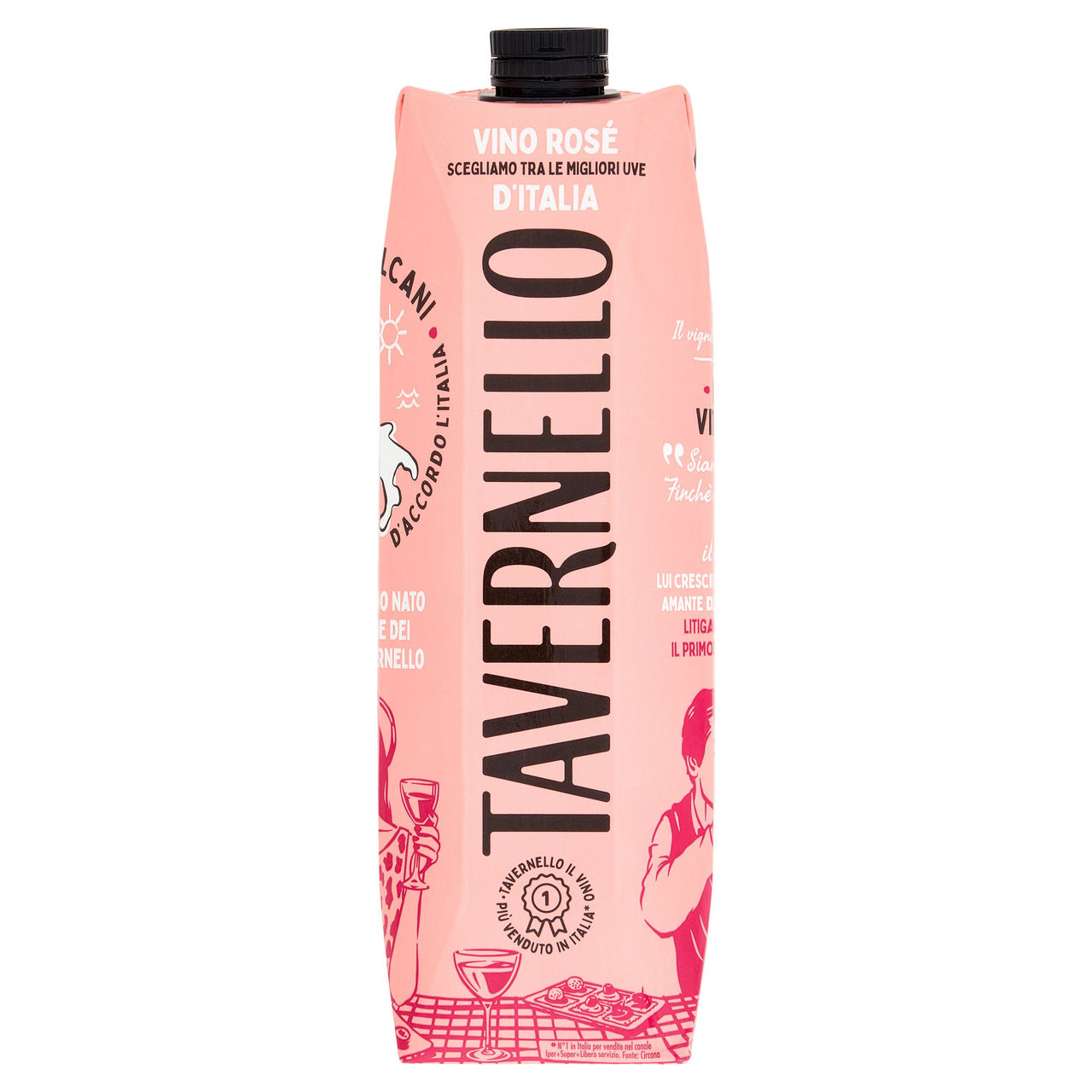 Tavernello Vino Rosé d'Italia 1 L