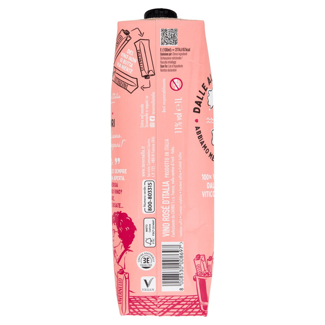 Tavernello Vino Rosé d'Italia 1 L
