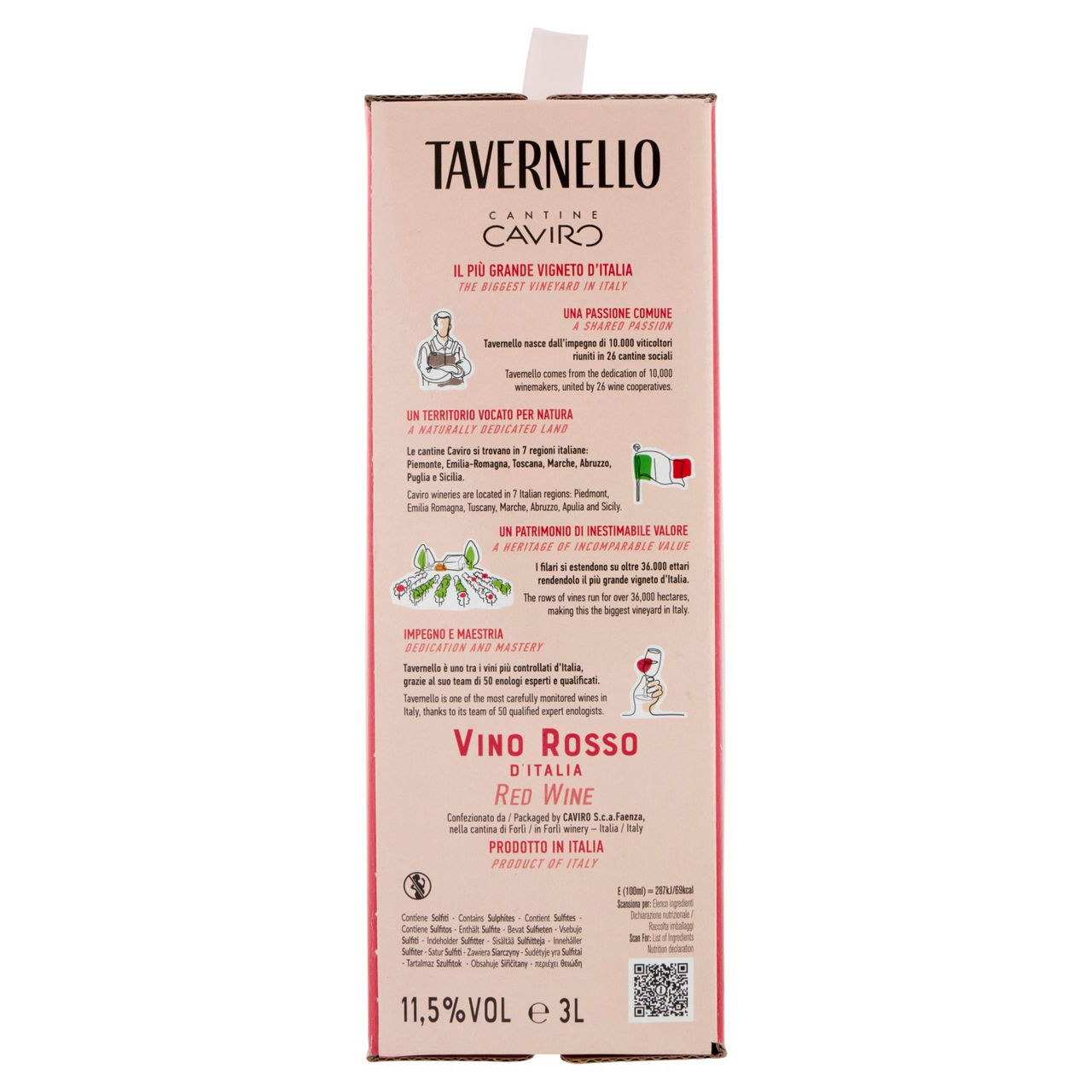 Tavernello Vino Rosso d'Italia 3 L