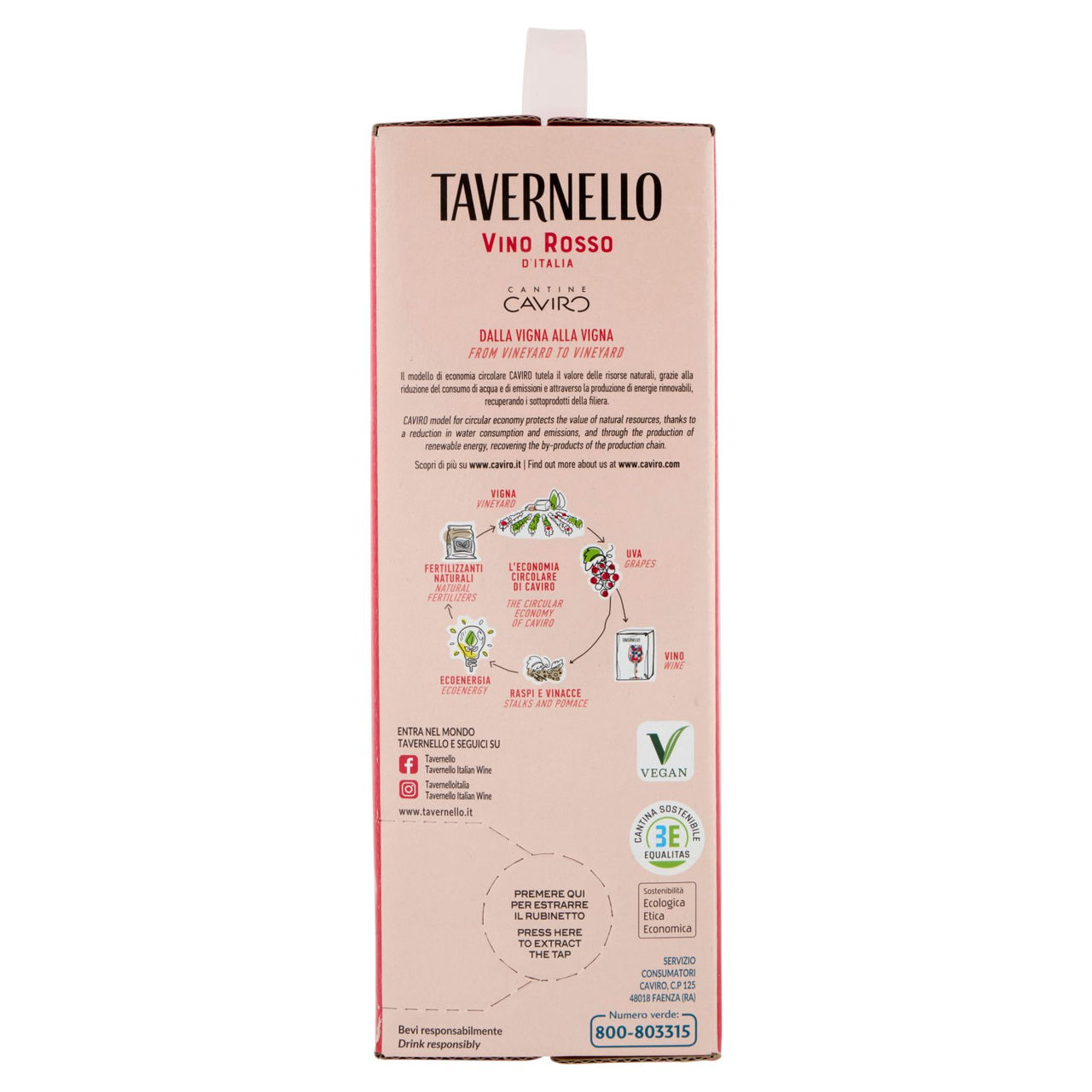 Tavernello Vino Rosso d'Italia 3 L