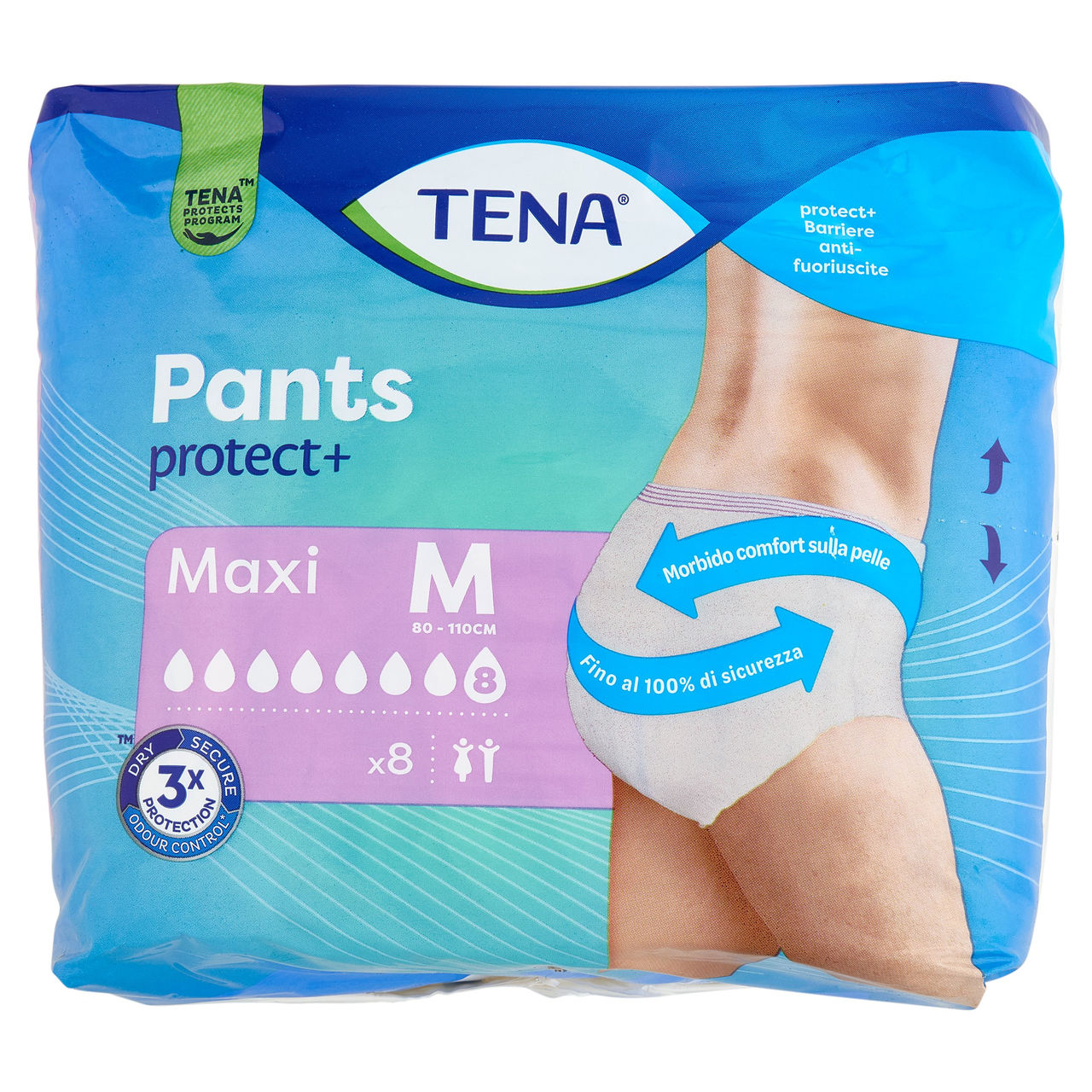 Tena Pants protect  Maxi M 8 pz