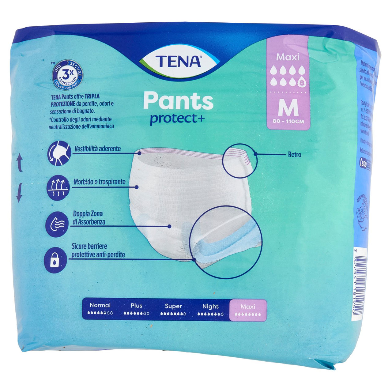 Tena Pants protect  Maxi M 8 pz