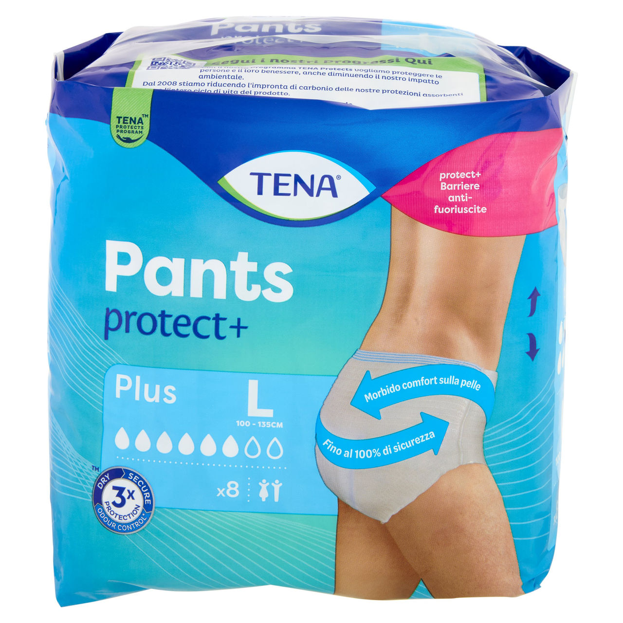 Tena Pants Plus L 8 pz in vendita online