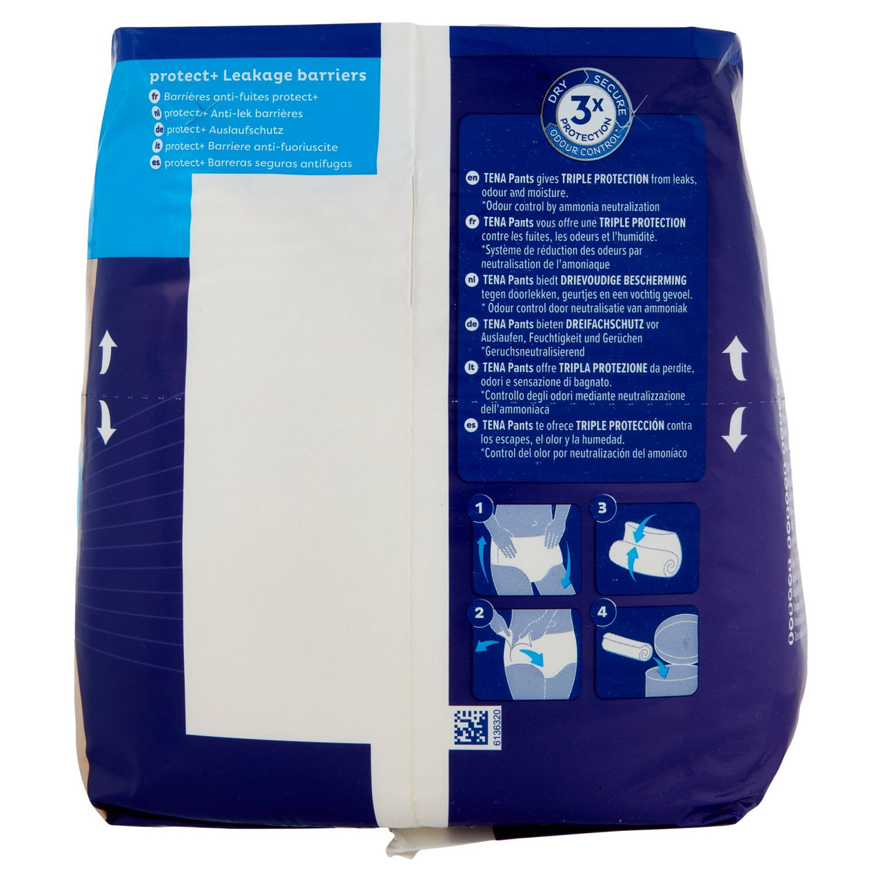 Tena Pants protect  Plus Night M 12 pz