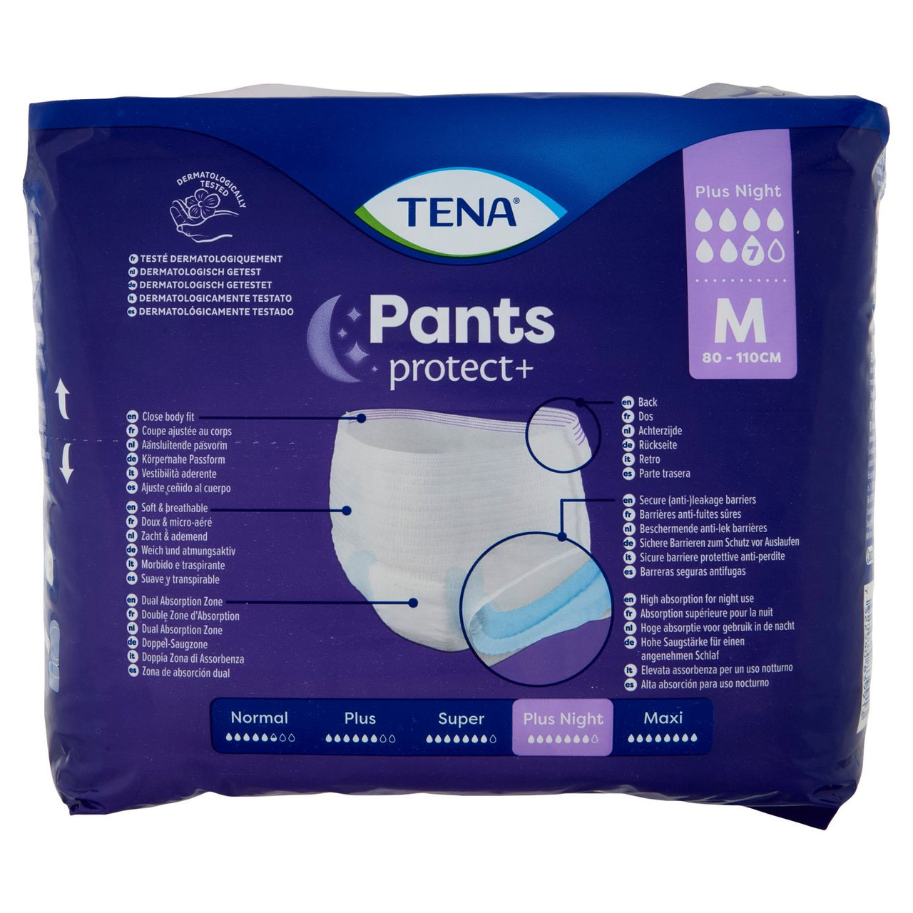 Tena Pants protect  Plus Night M 12 pz
