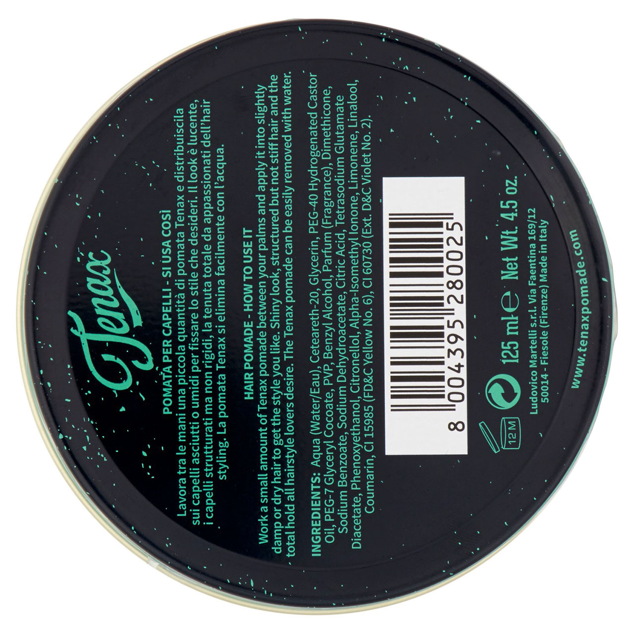 Tenax Pomata per Capelli 10 125 ml