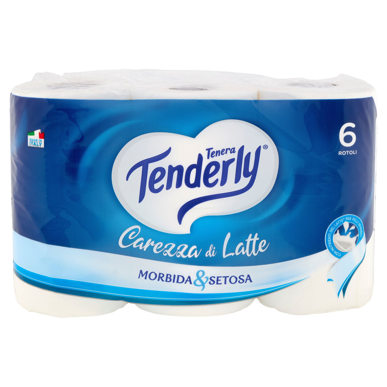 Tenderly Carezza di Latte Rotoli 6 pz