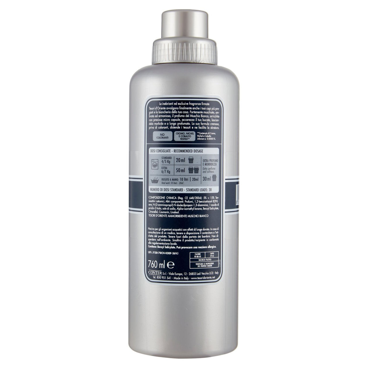 Tesori d'Oriente Ammorbidente Aromatico Muschio Bianco 760 ml