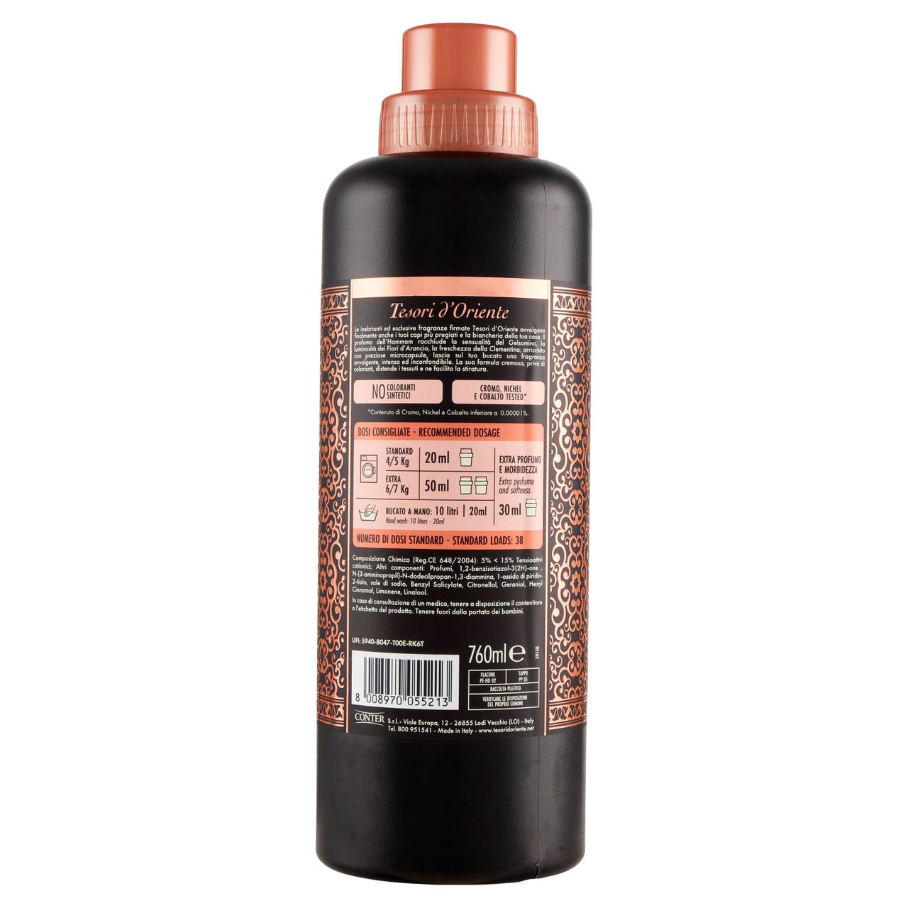 Tesori d'Oriente Hammam Ammorbidente Aromatico Argan e Fiori d'Arancio 760 ml