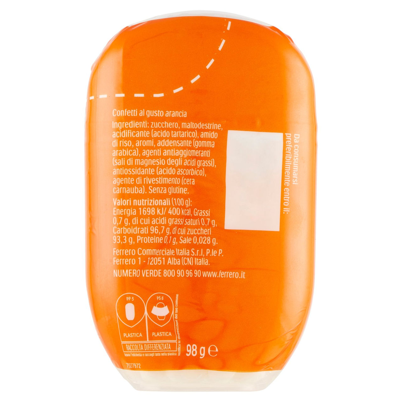 tic tac Orange 98 g
