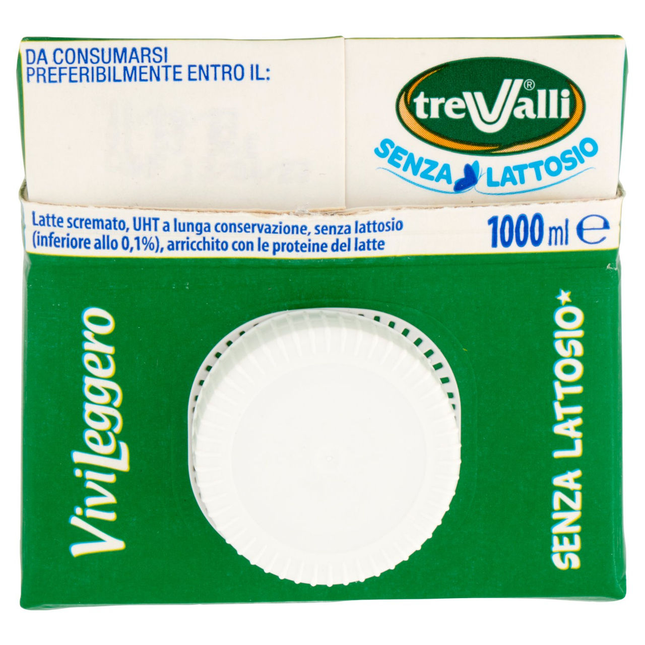 treValli Latte Alta Digeribilità Senza Grassi Vivi Leggero 1000 ml