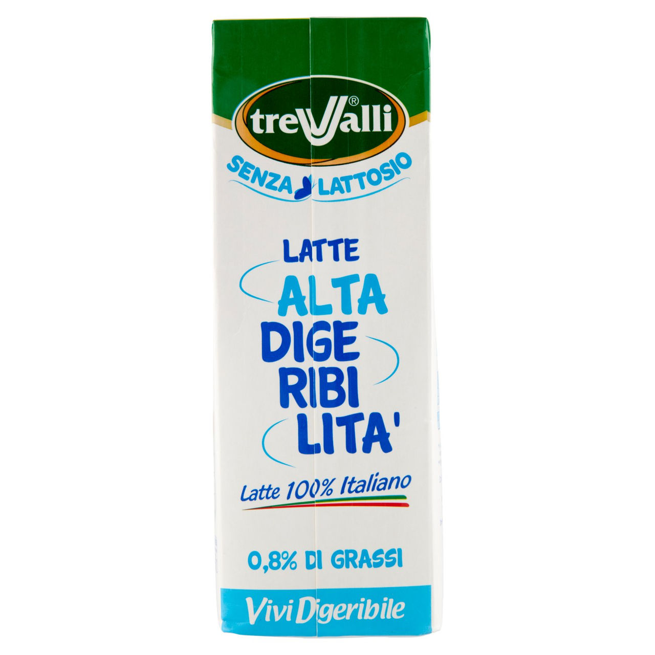 treValli Senza Lattosio Latte Alta Digeribilità 0,8% di Grassi Vivi Digeribile 1000 ml
