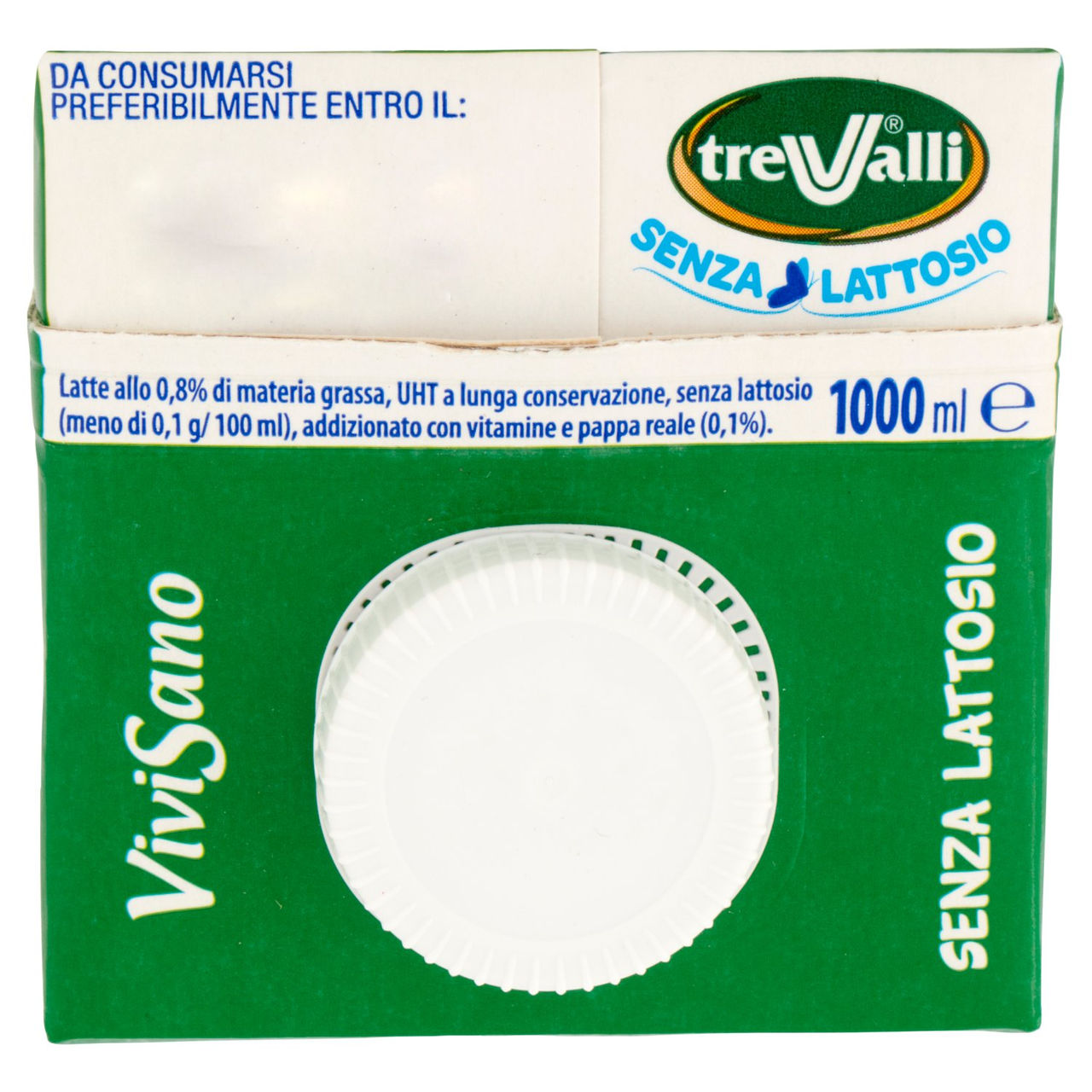 treValli Senza Lattosio Latte Alta Digeribilità Vivi Sano 1000 ml