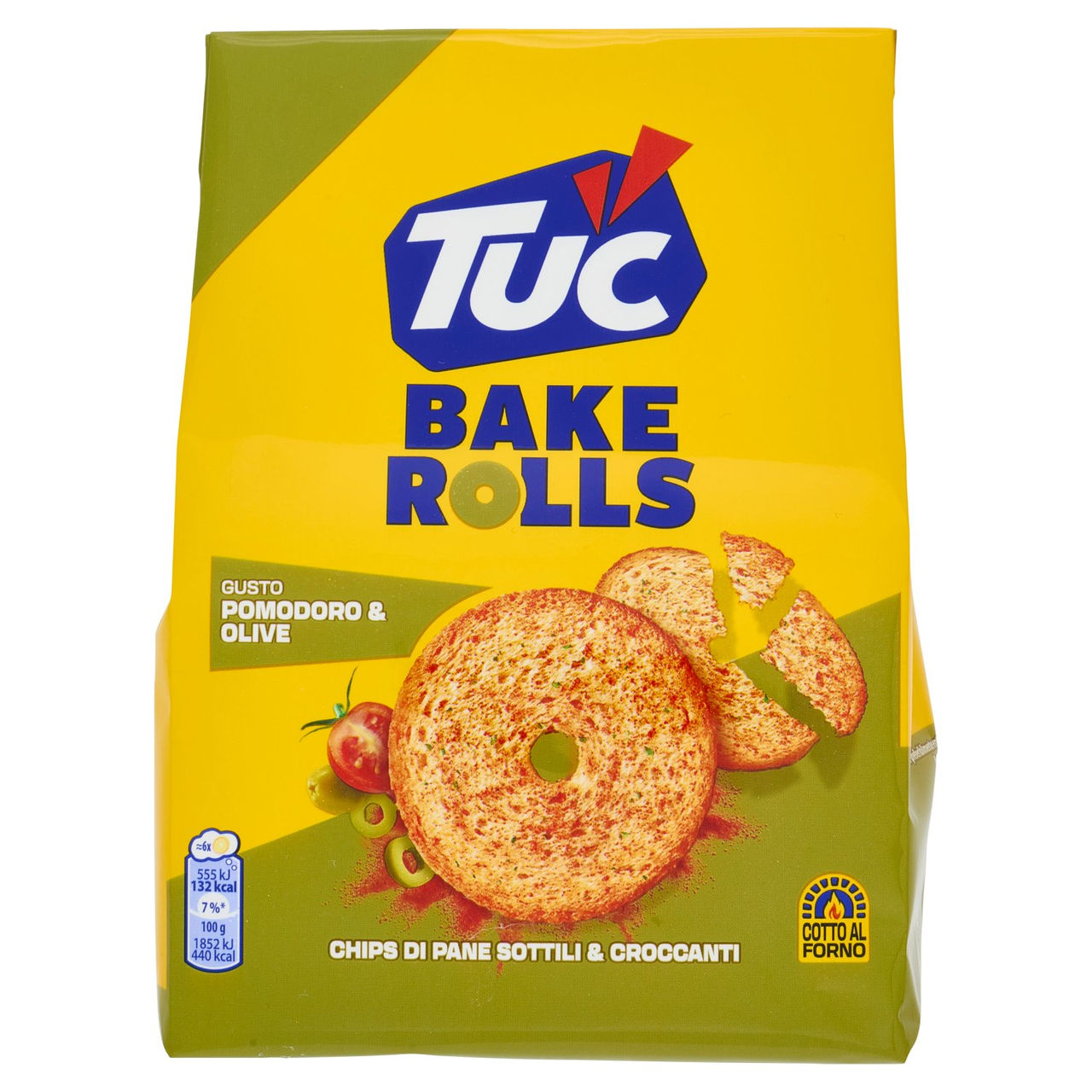 Tuc Bake Rolls Gusto Pomodoro & Olive cotto al forno - 150 g
