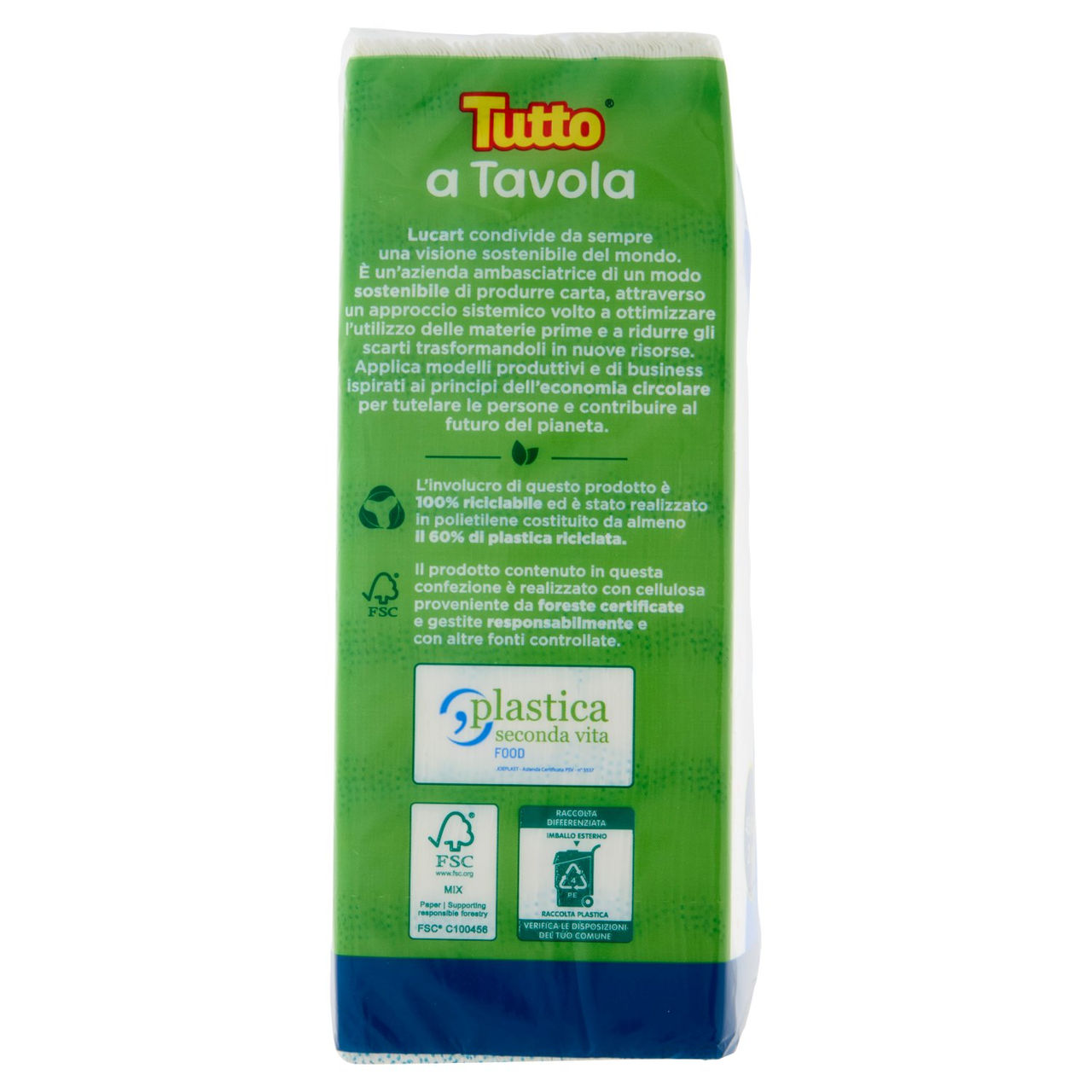 Tutto a Tavola Tovaglioli Effetto Tessuto 38 x 38 cm 2 Veli 45 pz