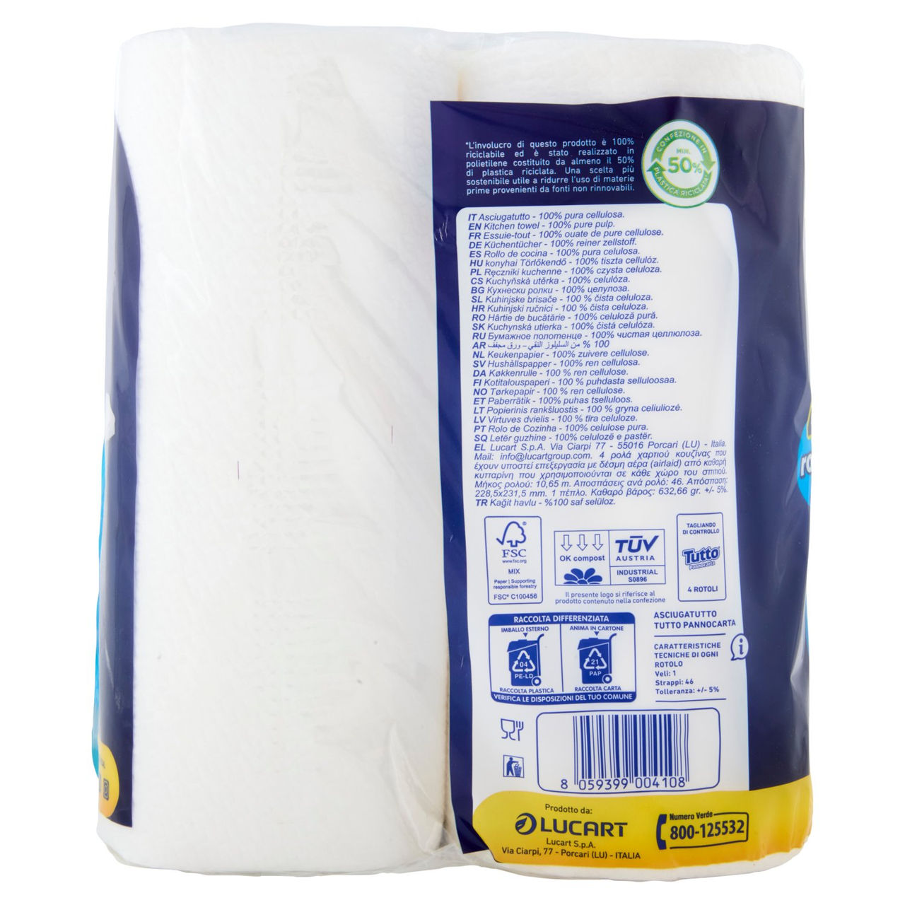 Tutto Pannocarta 3in1 4 pz