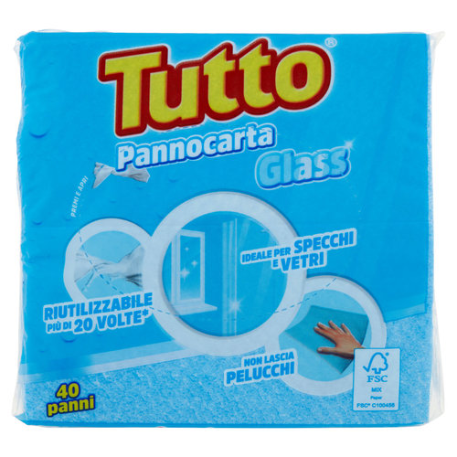 Tutto Pannocarta Glass 40 pz