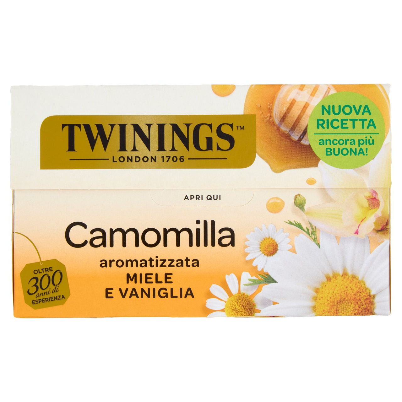 Twinings Camomilla Aromatizzata Miele e Vaniglia 20 filtri 30 g