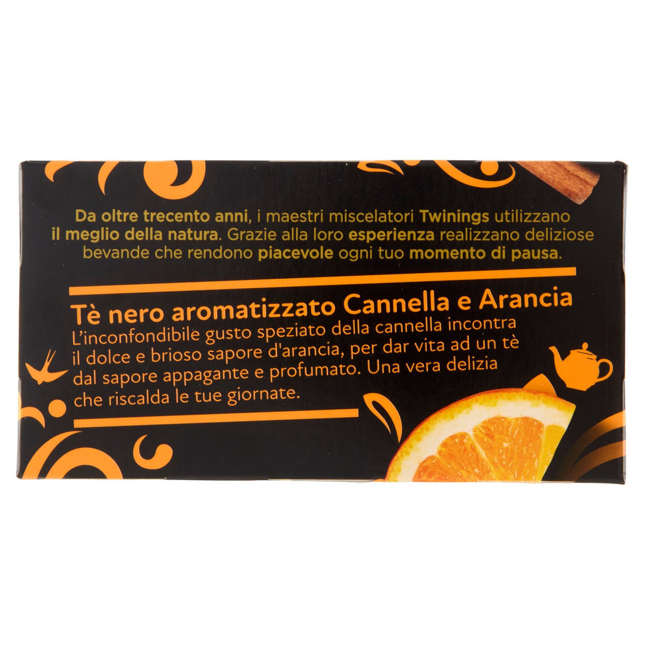 Twinings Cannella e Arancia Tè Nero aromatizzato 20 filtri The 40 g