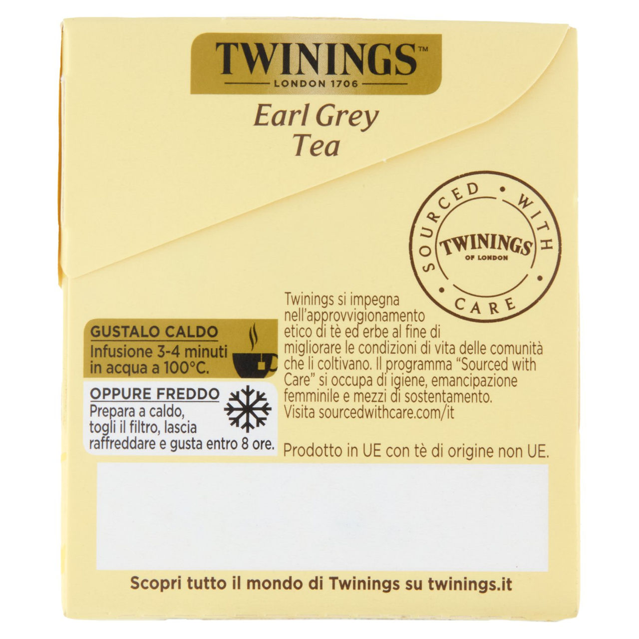 Twinings Earl Grey Tè Nero al sapore di Bergamotto 20 filtri The 40 g