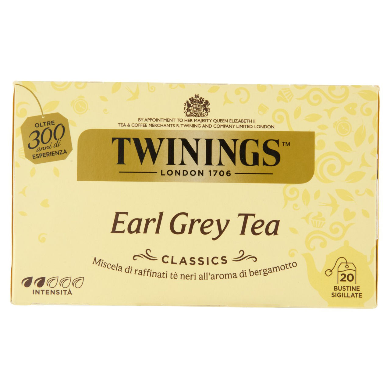 Twinings Earl Grey Tè Nero al sapore di Bergamotto 20 filtri The 40 g