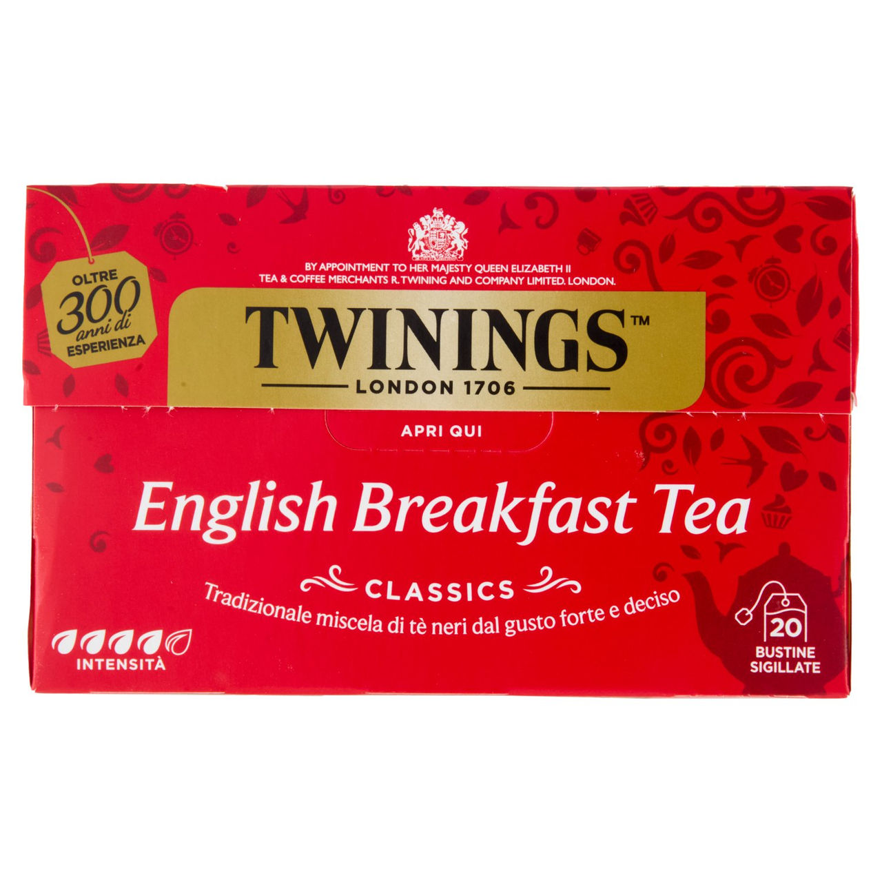 Twinings English Breakfast Tea Tè Nero 20 filtri The 40 g