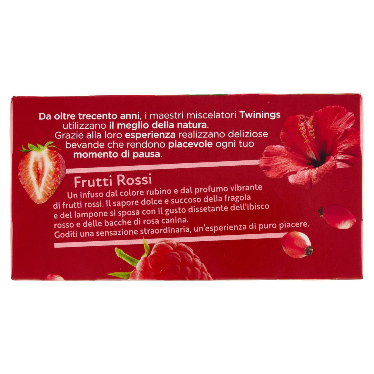 Twinings Frutti Rossi Infuso Sensations alla fragola, lampone, ibisco e rosa canina 20 filtri 40