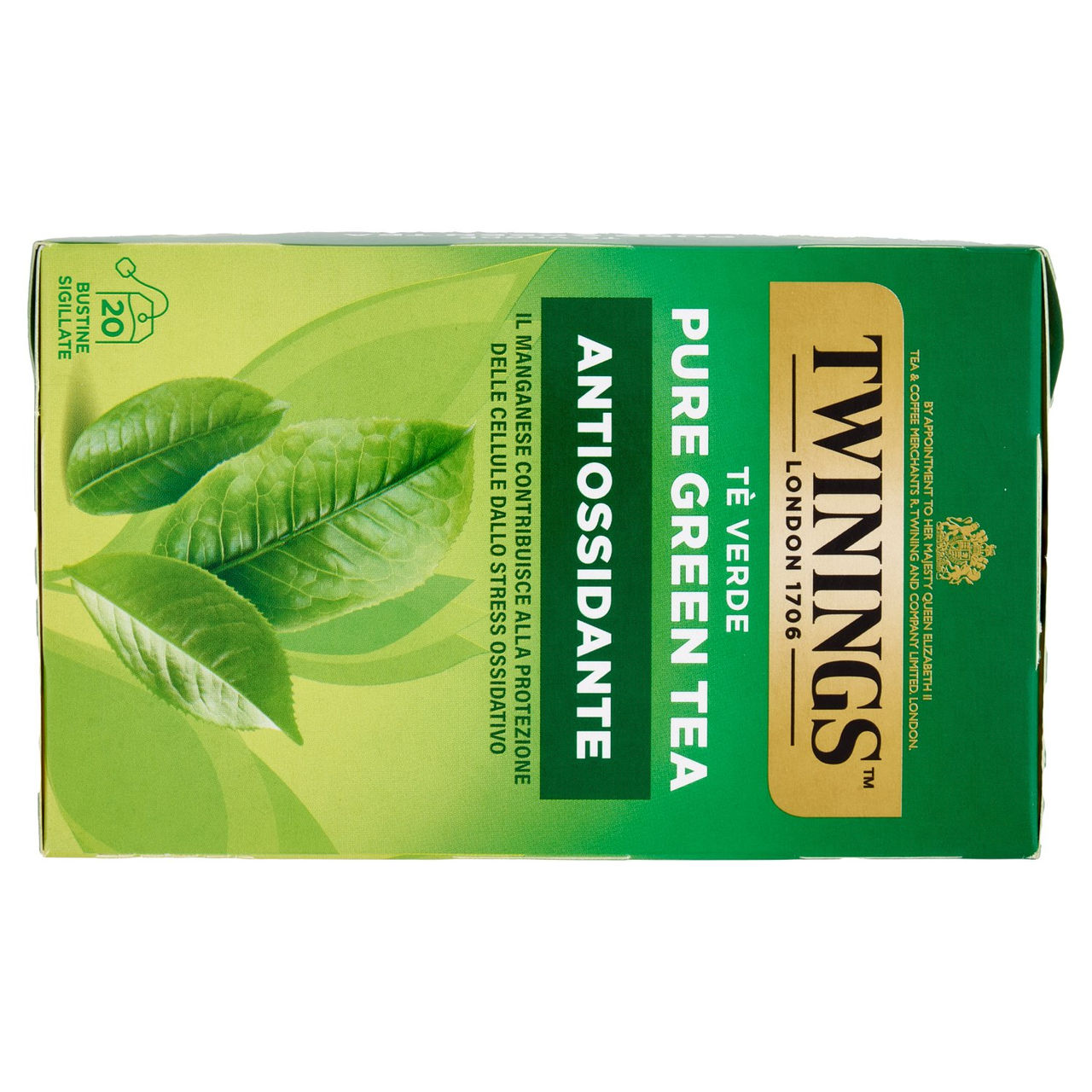 Twinings Pure Green Tea Tè Verde Antiossidante 20 filtri The 40 g