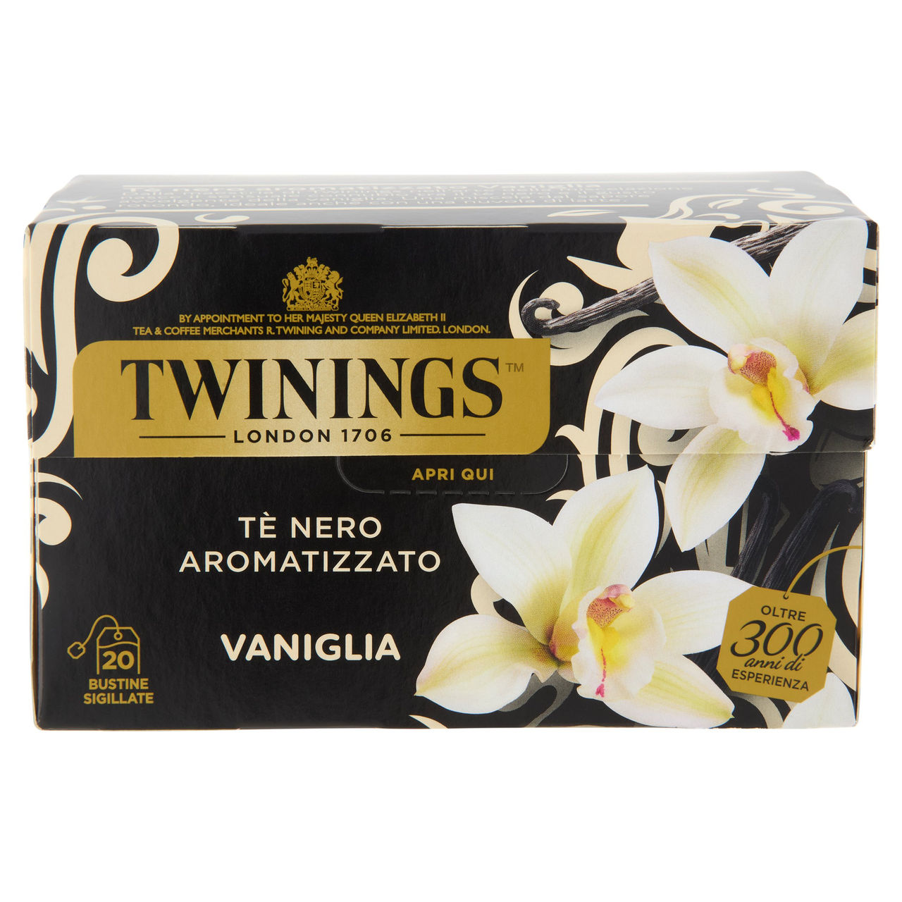 Twinings Vaniglia Tè Nero aromatizzato 20 filtri The 40 g