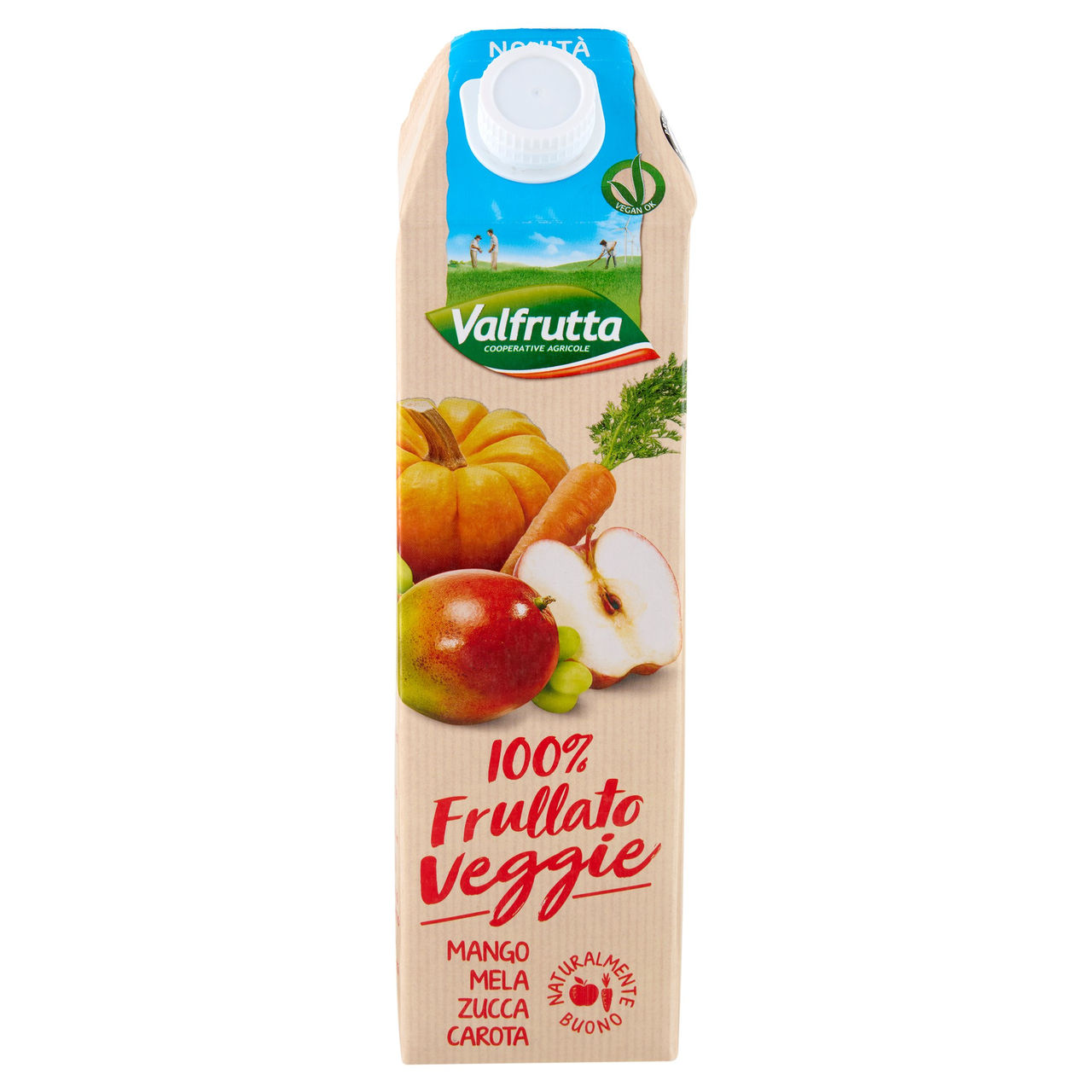 Valfrutta 100% Frullato Veggie Mango Mela Zucca Carota 1000 ml