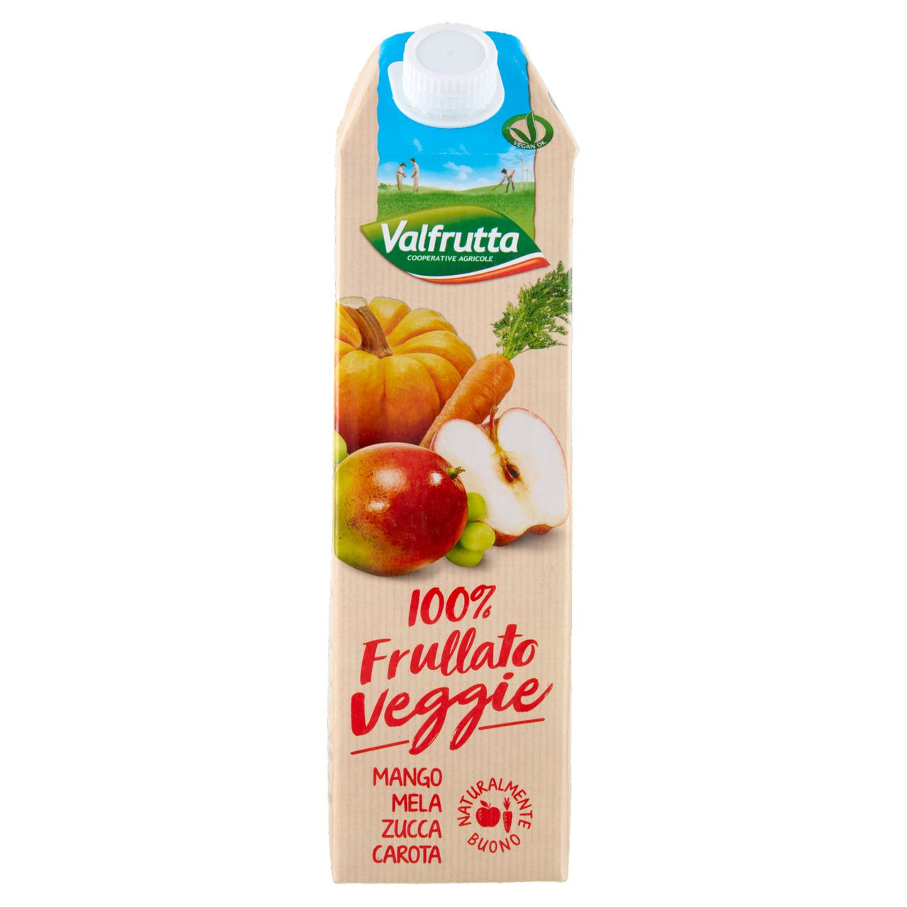 Valfrutta 100% Frullato Veggie Mango Mela Zucca Carota 1000 ml